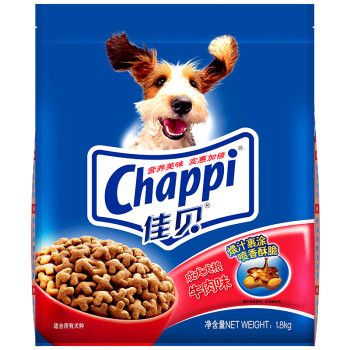 佳贝（Chappi） 牛肉口味成犬狗粮 成犬牛肉味|1.8kg