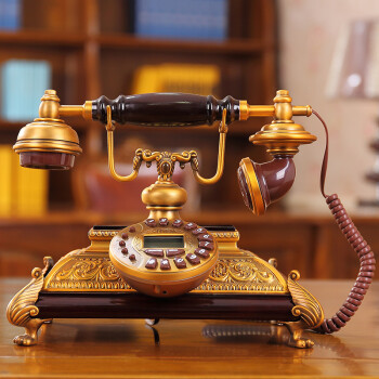 古铜色电话座机