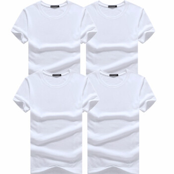 chiay 短袖 男士T恤 短袖光板 白色四件 