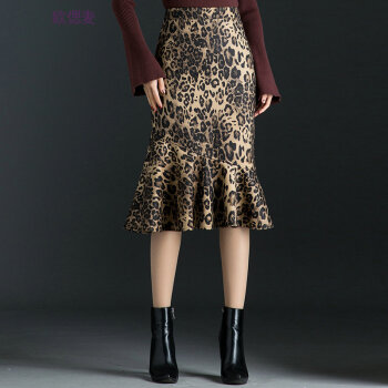 秋季豹纹裙子