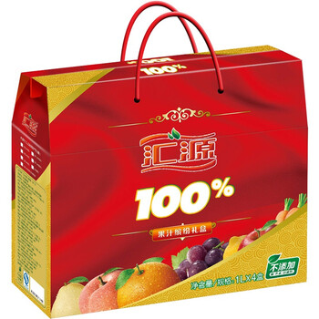移动端16点开始汇源100橙汁1l4礼盒装
