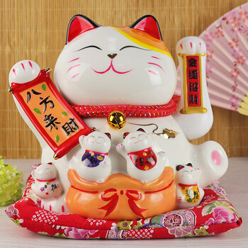 金火把 招财猫电动摇手八方来财开业送礼家居乔迁创意结婚礼物