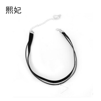 可爱三角黄金项链