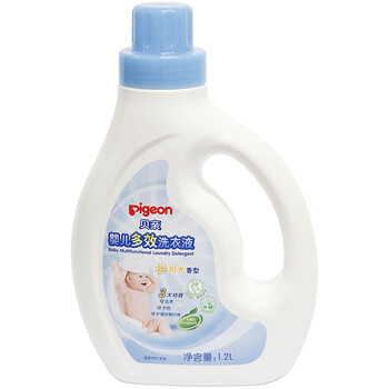贝亲(Pigeon) 洗衣液 婴儿洗衣液 宝宝洗衣液 儿童洗衣液 促销装 1.2L+1.0L*2  (阳光香型) PL247