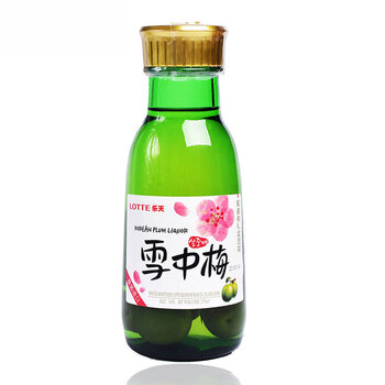 韩国进口 梅酒 14°雪中梅青梅味配制酒 375ml/瓶