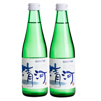 韩国进口 清酒 13°清河清酒 300ML*2瓶