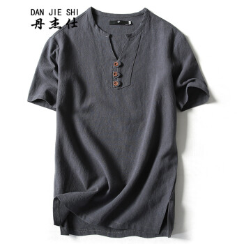 丹杰仕（DAN JIE SHI） 短袖 男士T恤 灰蓝 M