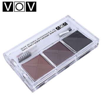 薇欧薇（VOV）眉粉三色眉粉　101#棕色+浅棕+深灰