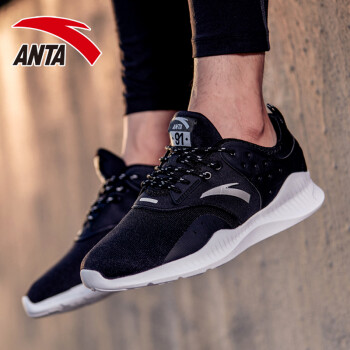 安踏（ANTA）跑步鞋黑/银色/安踏白 42