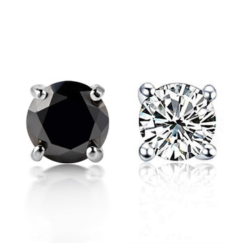 金魅（mmjmm）耳钉，耳夹合成立方氧化锆，锆石