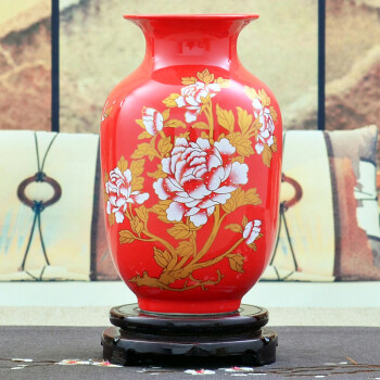中国红大花瓶