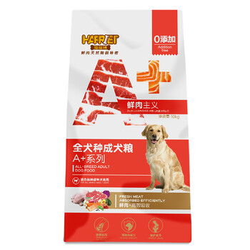 海瑞特（HARRIET）狗粮 鲜肉主义A+系列 鲜肉全犬种成犬粮-10月龄以上10kg