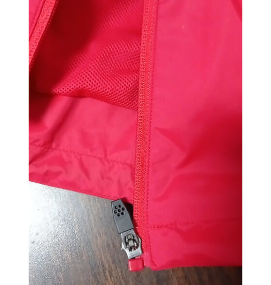 JOMA儿童外套男女童风雨衣梭织连帽户外防风防水运动服 红色 130