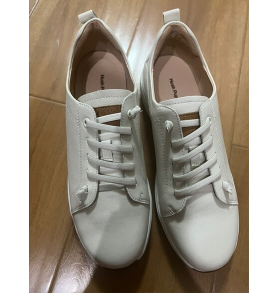 暇步士(hush puppies)运动鞋女士休闲平底百搭一脚蹬小白鞋u2s04cm2