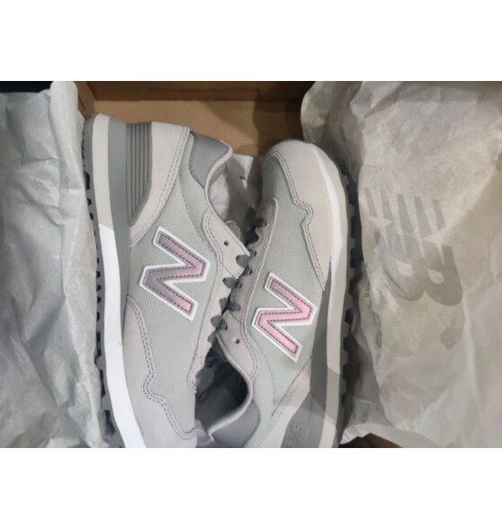 NEW BALANCE NB 官方休闲鞋女鞋简约经典潮流舒适复古拼接运动鞋515系列 贝桃粉 WL515CSC 38 （脚长24.5cm)