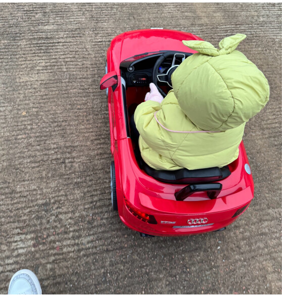 贝瑞佳（BeRica）奥迪授权儿童电动车遥控四轮汽车宝宝小孩玩具车可坐人男女