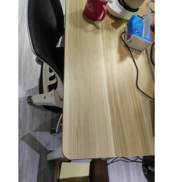 超·奈（CHAONAI）电脑桌简易台式家用书桌现代简约办公学习笔记本桌子 黑架子+古橡木 长80宽40高75cm