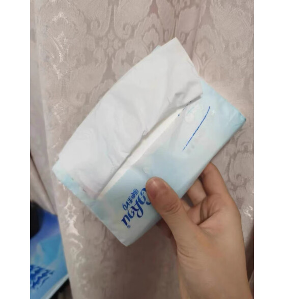 可心柔（COROU）V9婴儿纸巾保湿纸巾云柔巾110抽1包餐巾纸抽纸