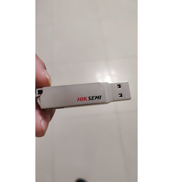 海康威视（HIKVISION）128GB Type-C USB3.1手机U盘X307C银色 双接口手机电脑通用车载高速优盘