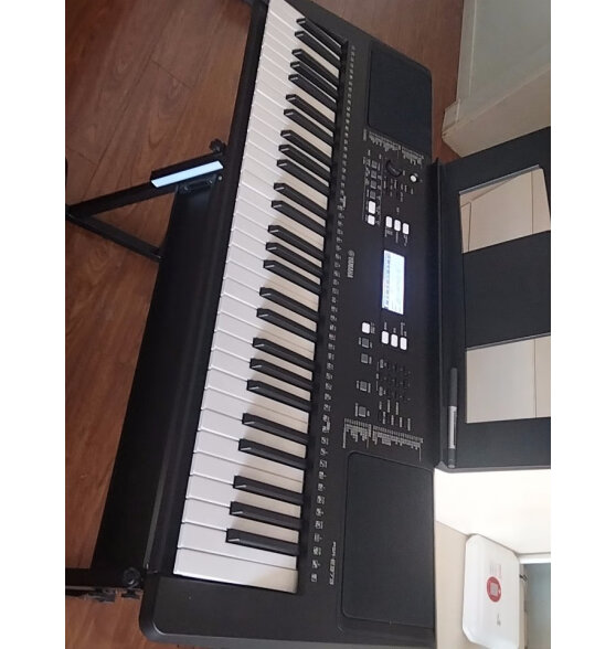 雅马哈电子琴PSR-E373/F52成人初学入门61键儿童小孩演奏教学练习考级琴 PSR-F52标配+礼包