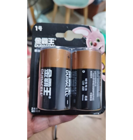 金霸王(Duracell)1号电池2粒装大号电池一号碱性适用于煤气燃气灶/热水器/收音机/电子琴等 LR20