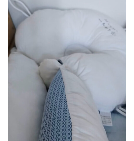 COOKSS 婴儿枕头定型枕新生儿枕头0-1-3岁婴儿宝宝儿童头型纠正防偏四季 宝石蓝 纯色