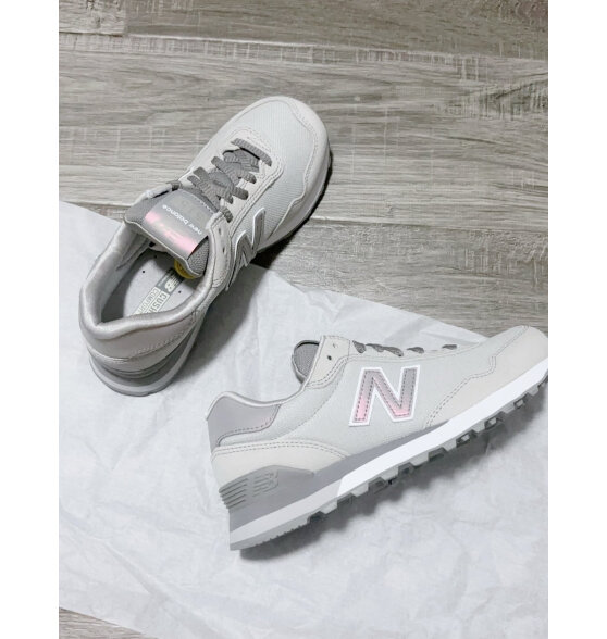 NEW BALANCE NB 官方休闲鞋女鞋简约经典潮流舒适复古拼接运动鞋515系列 贝桃粉 WL515CSC 38 （脚长24.5cm)