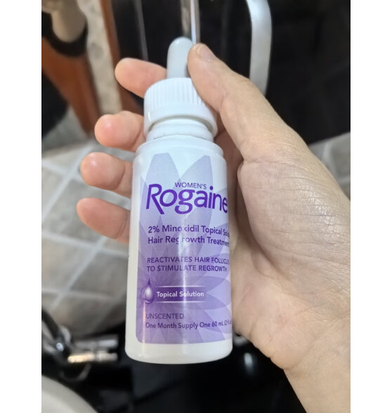 美国Rogaine落健/培健 米诺地尔酊5% 男士生发液滴剂 美国国际进口 60ml*3瓶