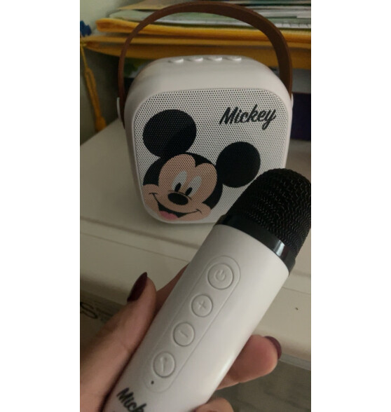 迪士尼（DISNEY）话筒音响一体麦克风k歌音箱带声卡无线蓝牙手机直播电视k歌宝儿童家庭ktv音响套装 MK02米奇