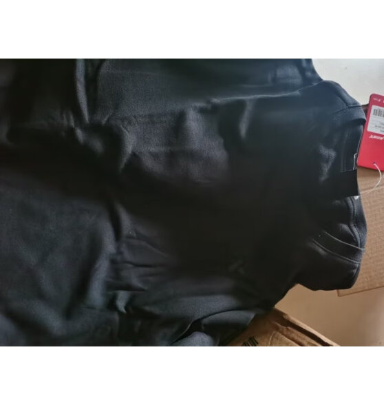 特步（XTEP）男装卫衣男圆领长袖秋冬休闲运动针织上衣加绒打底衫跑步健身衣服 黑白 XL
