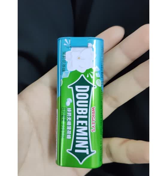 绿箭(doublemint)无糖薄荷糖蜜桃薄荷味约35粒/瓶 口气清新糖口香糖