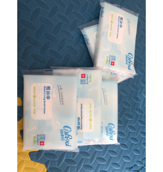可心柔（COROU）V9婴儿柔纸巾保湿宝宝餐巾纸3层100抽6包乳霜纸云柔巾新生儿纸巾