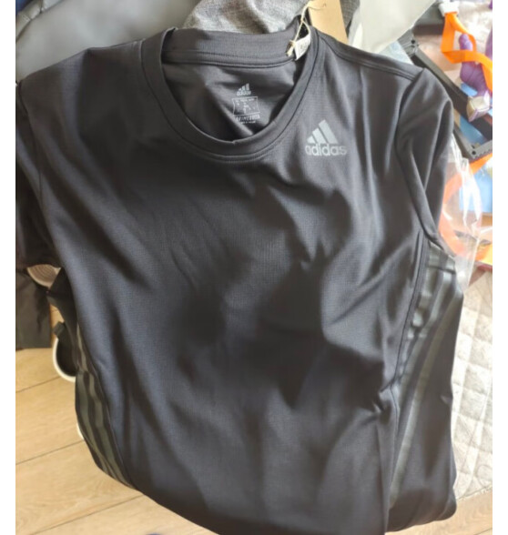 阿迪达斯 （adidas）夏季男装透气运动上衣休闲短袖圆领T恤FL4309