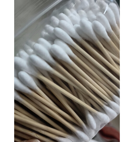 名创优品(miniso)棉签便携装棉棒化妆掏耳棉花棒棉花签200支*8袋3200