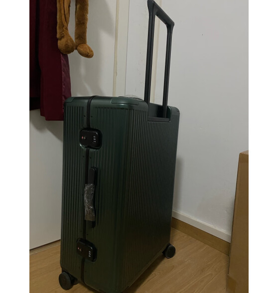 米家小米行李箱20英寸铝框拉杆箱可登机箱绿色旅行箱男密码箱女皮箱子