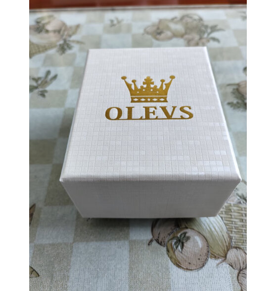 欧利时（OLEVS）瑞士认证品牌手表女石英表简约女士手表夜光防水大数字中老人腕表 -钢带间蓝