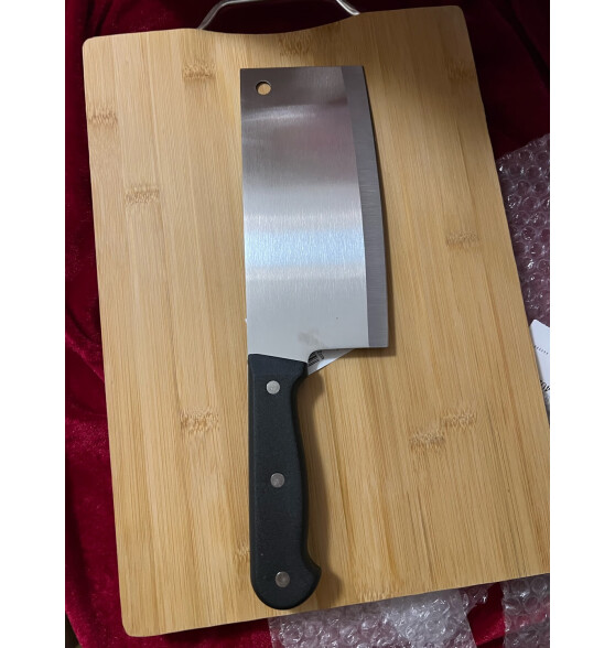 美厨（maxcook）砧板菜板案板 竹砧板菜刀瓜刨削皮器切片刀水果刀三件套 MCD4482