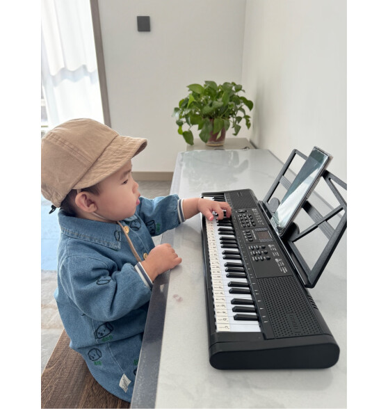 俏娃宝贝（QIAO WA BAO BEI）儿童电子琴小钢琴可弹奏男孩小女孩1-2-3岁乐器多功能初学者