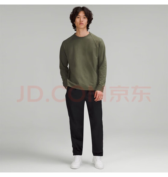 lululemon 丨City Sweat 男士圆领卫衣 LM3BUGS 中橄榄色 L