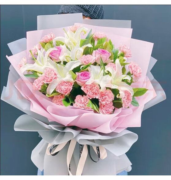 繁茵 鲜花速递情人节礼物康乃馨百合韩式花束生日礼物怎么样?