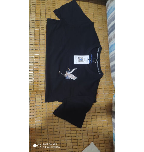 真维斯（JEANSWEST）短袖t恤男夏季新款衣服男装情侣宽松港风潮流青少年休闲ins风半袖 杏色 鹤_K M