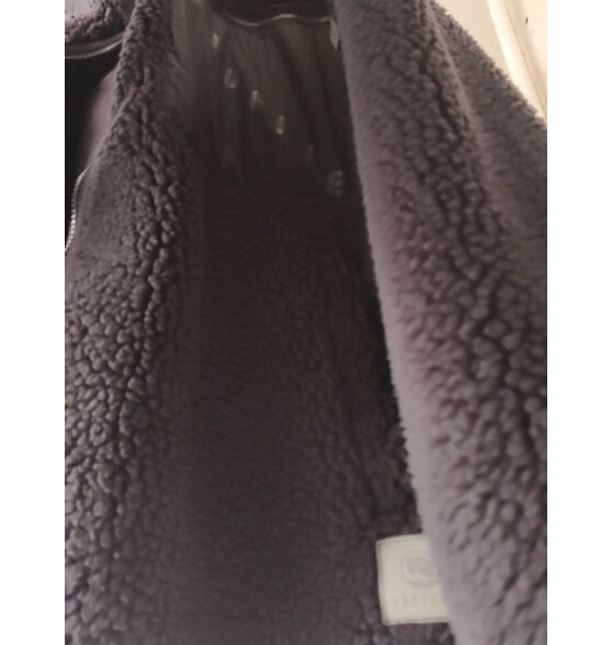 李宁（LI-NING）羊羔毛绒外套男反伍系列棉服加绒保暖抗风撞色夹克潮流运动棉衣 67黑色 L/175