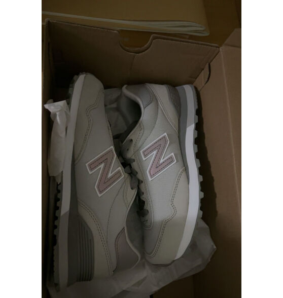 NEW BALANCE NB 官方休闲鞋女鞋简约经典潮流舒适复古拼接运动鞋515系列 贝桃粉 WL515CSC 38 （脚长24.5cm)