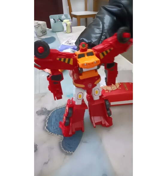 咖宝车神玩具破土卫士套装重工战队六合体变形汽车机器人创建巨人 特警巨人