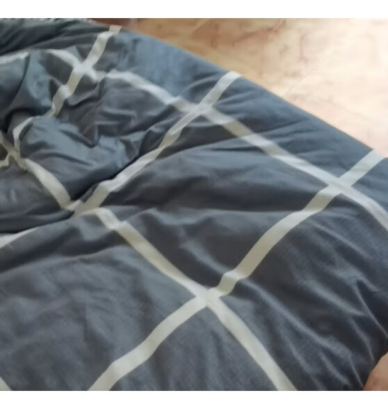 雅鹿·自由自在 纯棉三件套 0.9/1.2米单人床学生宿舍全棉床上用品上下铺3件套装床单枕套 被套155*205cm 午后