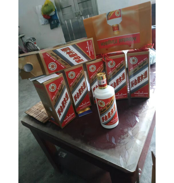 茅台（MOUTAI）迎宾酒官方授权 酱香型白酒 送礼高度酒水 过年送礼 53度 500mL 6瓶 老迎宾 2020年份