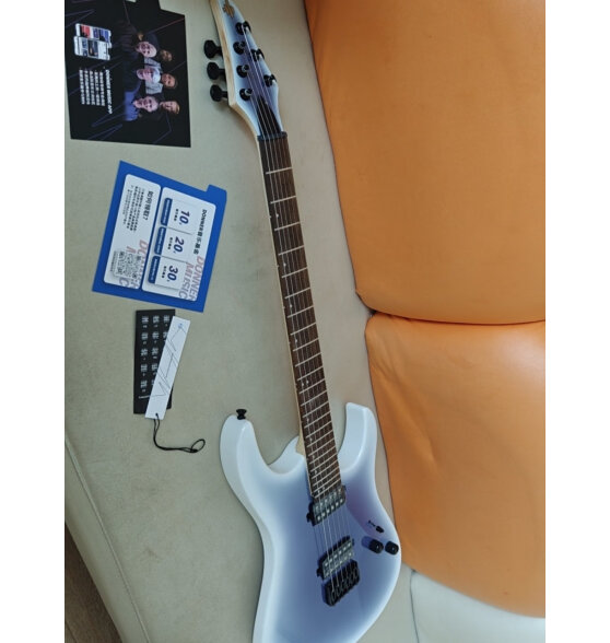 唐农（DONNER）DMT-100电吉他ST重金属摇滚乐器成人初学专用琴 紫白渐变进阶音响