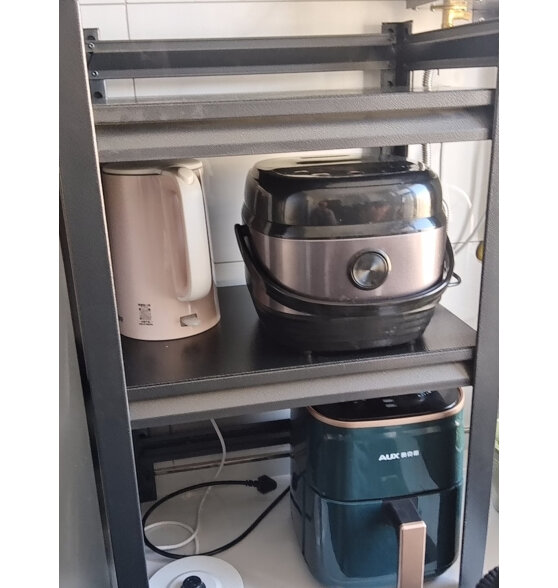 佳帮手厨房用具置物架落地多层微波炉收纳架子多功能烤箱锅架储物货柜