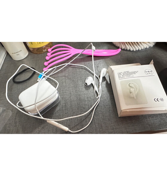 惠舟 苹果耳机有线Lightning闪电接头 适用EarPods入耳式耳麦游戏电竞k歌iPhone14/13/12/11/X/8/7通用 Lightning扁头 .
