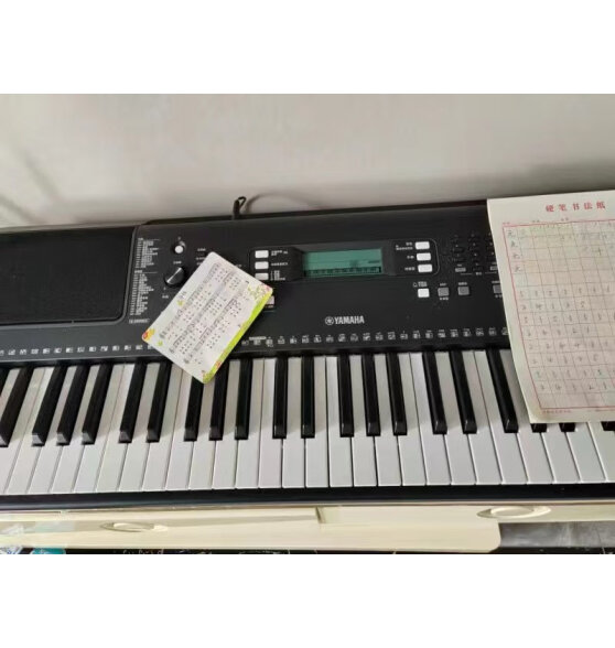雅马哈电子琴PSR-E373/F52成人初学入门61键儿童小孩演奏教学练习考级琴 PSR-F52标配+礼包